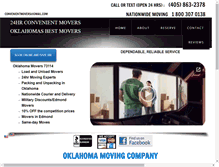 Tablet Screenshot of convenientmovers.com